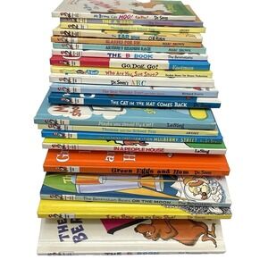 Lot of 22 Dr. Seuss Beginner Books & Bright & Early Hardcover Vintage 60s-2001